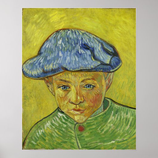 Van Gogh - Portret van Camille Roulin Poster (Voorkant)