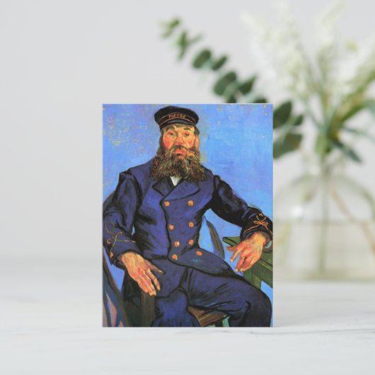 Van Gogh, portret van de postman Joseph Roulin Briefkaart (Staand voorkant)