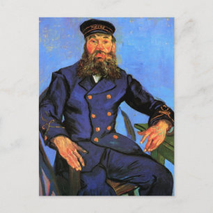 Van Gogh, portret van de postman Joseph Roulin Briefkaart