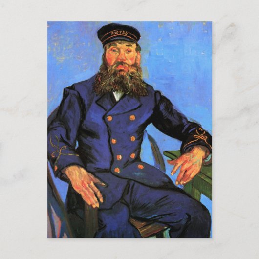 Van Gogh, portret van de postman Joseph Roulin Briefkaart (Voorkant)