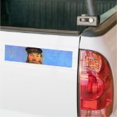 Van Gogh, portret van de postman Joseph Roulin Bumpersticker (Op Truck)