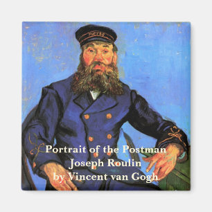Van Gogh, portret van de postman Joseph Roulin Magneet