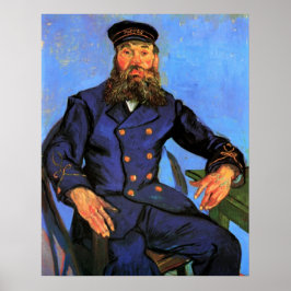 Van Gogh, portret van de postman Joseph Roulin Poster