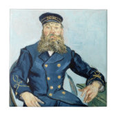 Van Gogh | Portret van de postman Joseph Roulin Tegeltje (Voorkant)