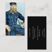 Van Gogh | Portret van de postman Joseph Roulin Visitekaartje (Voorkant / Achterkant)