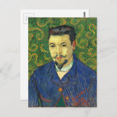 Van Gogh | Portret van dr. Félix Rey | 1889 Briefkaart (Voorkant / Achterkant)