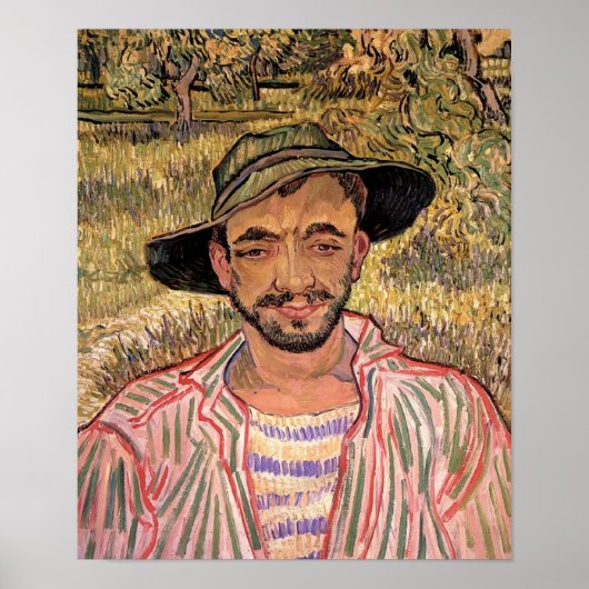 Van Gogh - Portret van een jongere Poster (Voorkant)