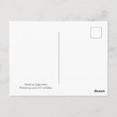 Van Gogh - Portret van een vrouw met rood lint Briefkaart (Achterkant)