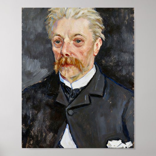 Van Gogh Portret van Man met Snor Poster (Voorkant)