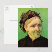 Van Gogh; portret van moeder artiest,  kunst Briefkaart (Voorkant / Achterkant)