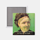 Van Gogh; portret van moeder artiest, kunst Magneet (Voorkant / Achterkant)