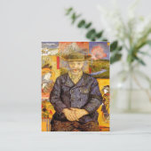 Van Gogh - Portret van P?re Tanguy (vader Tanguy) Briefkaart (Staand voorkant)