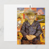 Van Gogh - Portret van P?re Tanguy (vader Tanguy) Briefkaart (Voorkant / Achterkant)