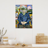 Van Gogh - Portret van Pere Tanguy, fijne kunst Poster (Keuken)