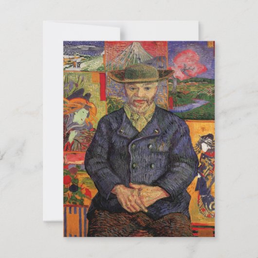 Van Gogh, portret van Père Tanguy,  kunst (Voorkant)