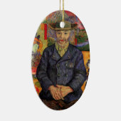 Van Gogh, portret van Père Tanguy,  kunst Keramisch Ornament (Rechts)