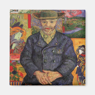 Van Gogh, portret van Père Tanguy, kunst Magneet