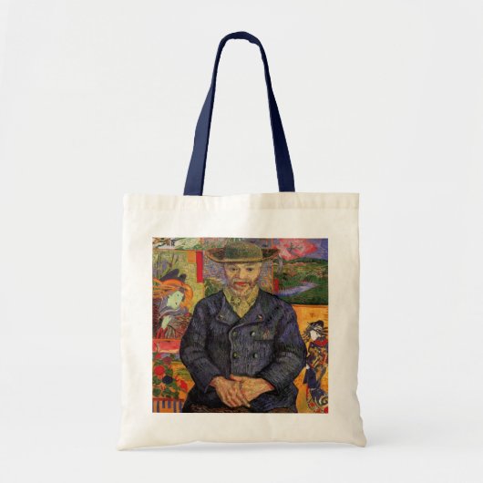 Van Gogh, portret van Père Tanguy,  kunst Tote Bag (Voorkant)