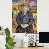Van Gogh Portret van Pere Tanguy Post-Impressionis Poster (Thuiskantoor)