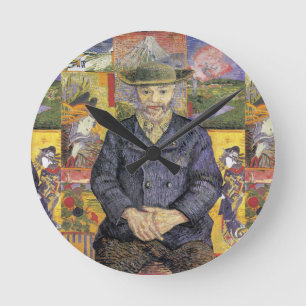 Van Gogh Portret van Pere Tanguy Post-Impressionis Ronde Klok