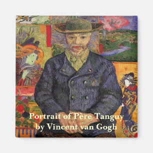Van Gogh, Portret van Père Tanguy, Vintage Kunst Magneet