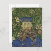 Van Gogh | Portret van Postman Joseph Roulin II Aankondigingskaart (Voorkant / Achterkant)