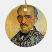 Van Gogh Portret van Trabuc,  impressionisme Keramisch Ornament (Voorkant)