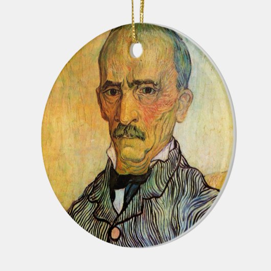 Van Gogh Portret van Trabuc,  impressionisme Keramisch Ornament (Links)