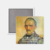 Van Gogh Portret van Trabuc,  impressionisme Magneet (Voorkant / Achterkant)