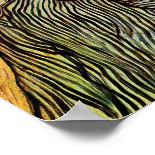 Van Gogh Portret van Trabuc,  impressionisme Poster (Hoek)