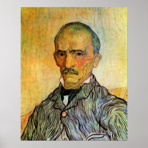 Van Gogh Portret van Trabuc, Vintage Impressionism Poster