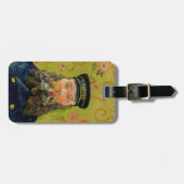 Van Gogh Postman. Portret impressionisme kunst Bagagelabel (Voorkant horizontaal)