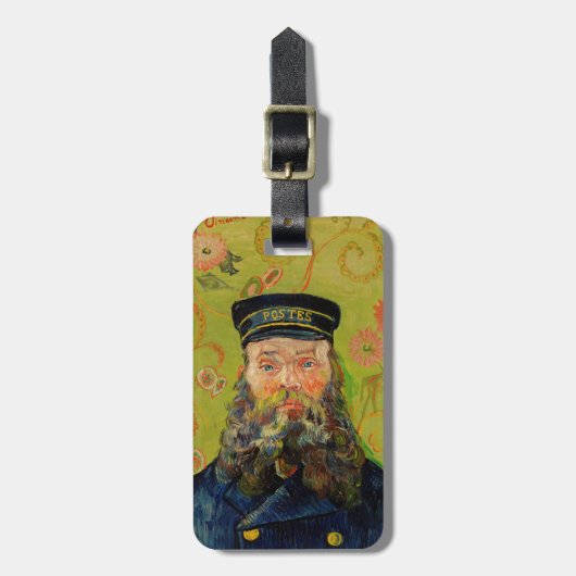 Van Gogh Postman. Portret impressionisme kunst Bagagelabel (Voorkant verticaal)
