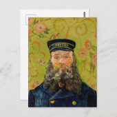 Van Gogh Postman. Portret impressionisme kunst Briefkaart (Voorkant / Achterkant)