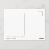 Van Gogh Postman. Portret impressionisme kunst Briefkaart (Achterkant)