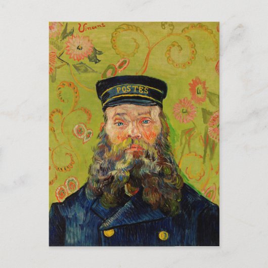 Van Gogh Postman. Portret impressionisme kunst Briefkaart (Voorkant)