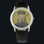 Van Gogh Postman. Portret impressionisme kunst Horloge<br><div class="desc">Van Gogh "The Postman (Joseph Roulin)" horloge.</div>