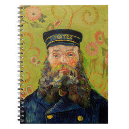 Van Gogh Postman. Portret impressionisme kunst Notitieboek