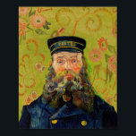 Van Gogh Postman. Portret impressionisme kunst Poster<br><div class="desc">Van Gogh "The Postman (Joseph Roulin)" poster.</div>