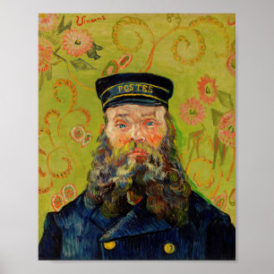 Van Gogh Postman. Portret impressionisme kunst Poster
