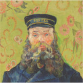 Van Gogh Postman. Portret impressionisme kunst Sticker (Voorkant)