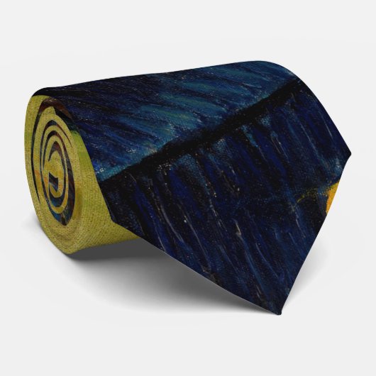 Van Gogh Postman. Portret impressionisme kunst Stropdas (Opgerold)