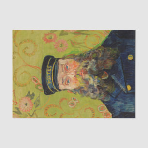 Van Gogh Postman. Portret impressionisme kunst Tissuepapier
