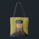Van Gogh Postman. Portret impressionisme kunst Tote Bag<br><div class="desc">Van Gogh "The Postman (Joseph Roulin)" canvas tas.</div>