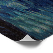 Van Gogh Postman Portret schilderend oude Antiek k Poster (Hoek)