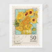  Van Gogh postzegel Briefkaart (Voorkant)