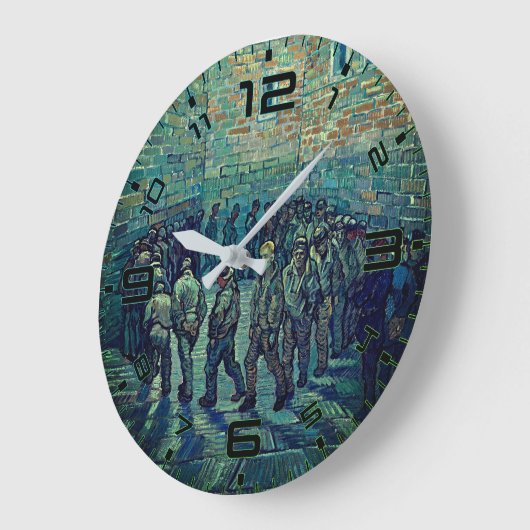 Van Gogh Prisoners' Round Art Clock Grote Klok (Hoek)