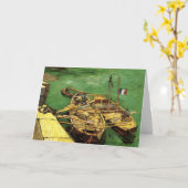 Van Gogh Quay met Mannen die zandschotten lossen Kaart (Gele Bloem)