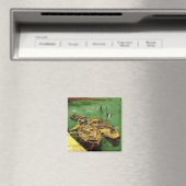 Van Gogh Quay met Mannen die zandschotten lossen Magneet (Insitu (Vaatwasser))