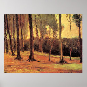 Van Gogh - Rand van een bos, Poster